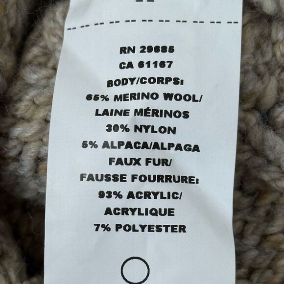 Pendleton Women’s Wool Alpaca Blend Pom Pom Cable Knit Hat OS NWOT - Picture 6 of 8